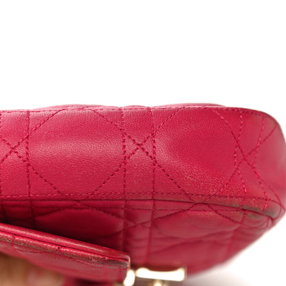 Christian Dior Lambskin Cannage Miss Dior Promenade Pouch Fuchsia 26 of 30