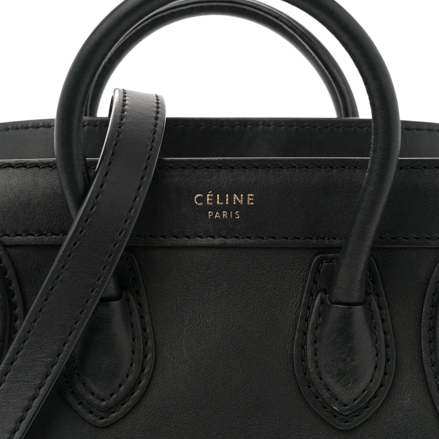 Smooth Calfskin Nano Luggage Black