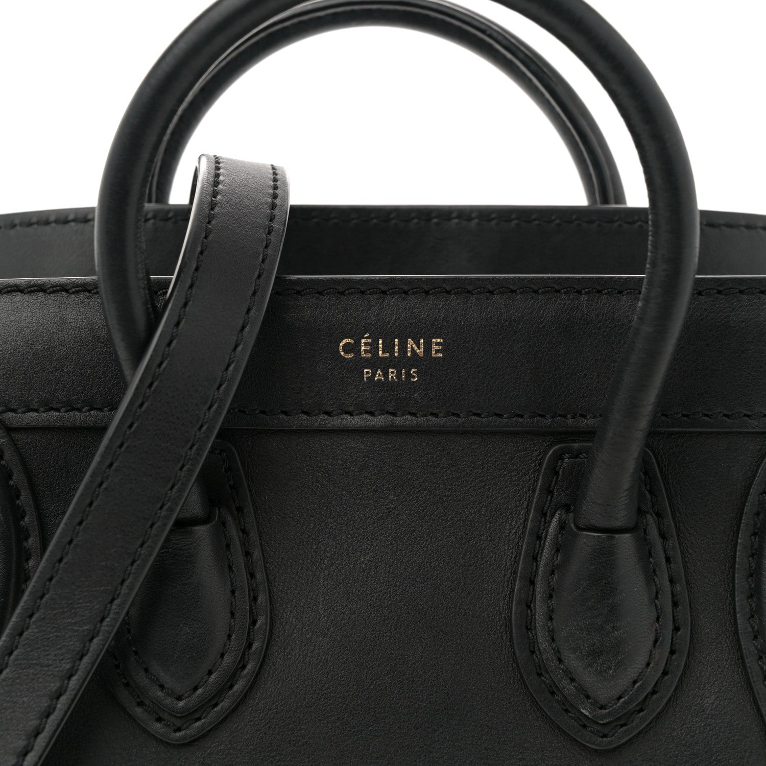 Celine Smooth Calfskin Nano Luggage Black 8 of 11