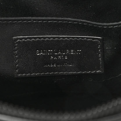 Saint Laurent Calfskin Matelasse Monogram Lou Camera Bag Black 5 of 15