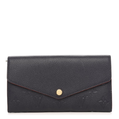Louis Vuitton Empreinte Sarah Wallet NM Marine Rouge 1 of 8