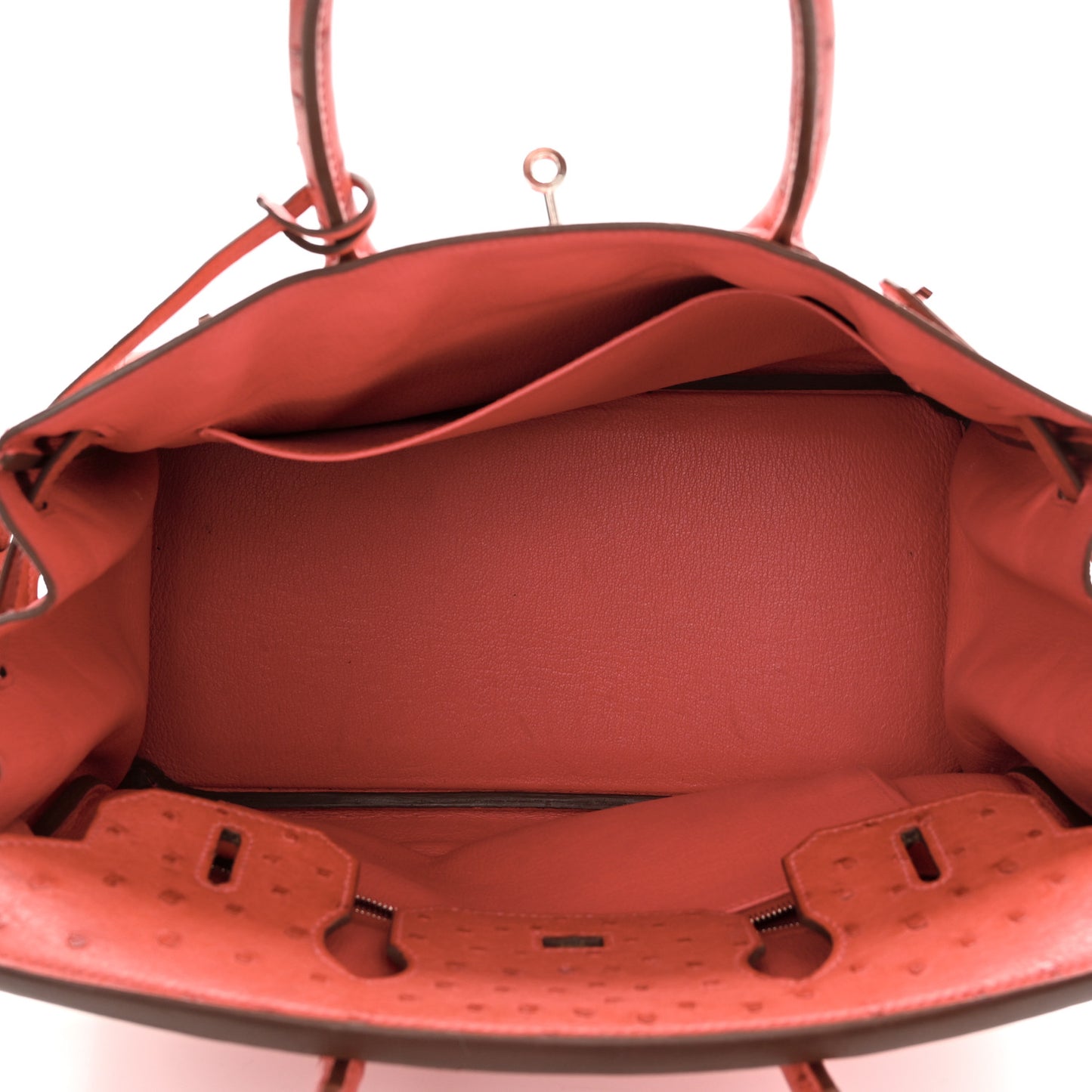 Ostrich Birkin 30 Bougainvillea