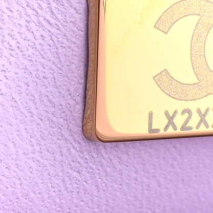 Chanel Lambskin Quilted Mini Top Handle Rectangular Flap Light Purple 6 of 9