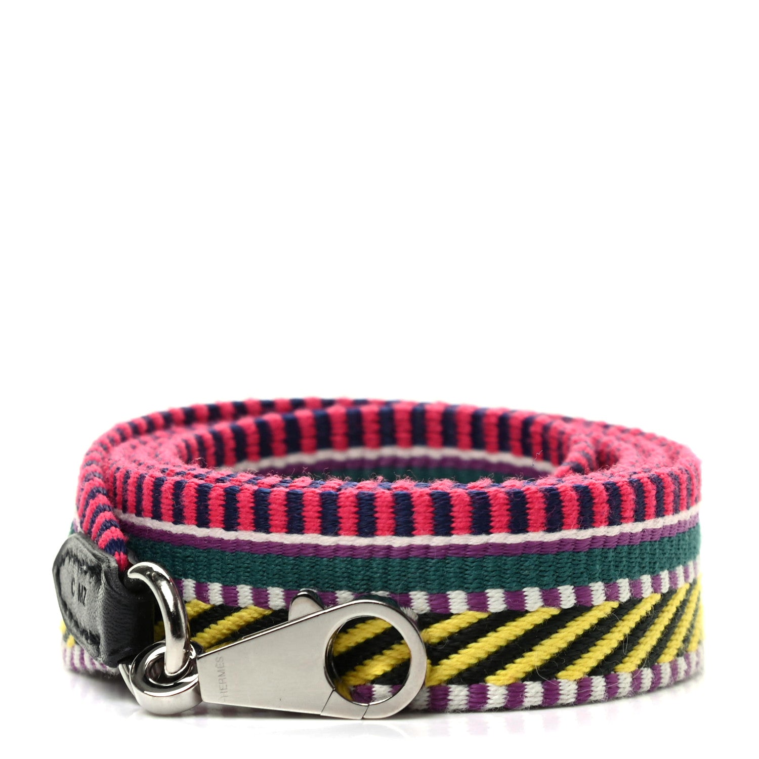 Hermes Toile Swift 25mm Sangle Cavale Shoulder Strap Multicolor Black 1 of 5
