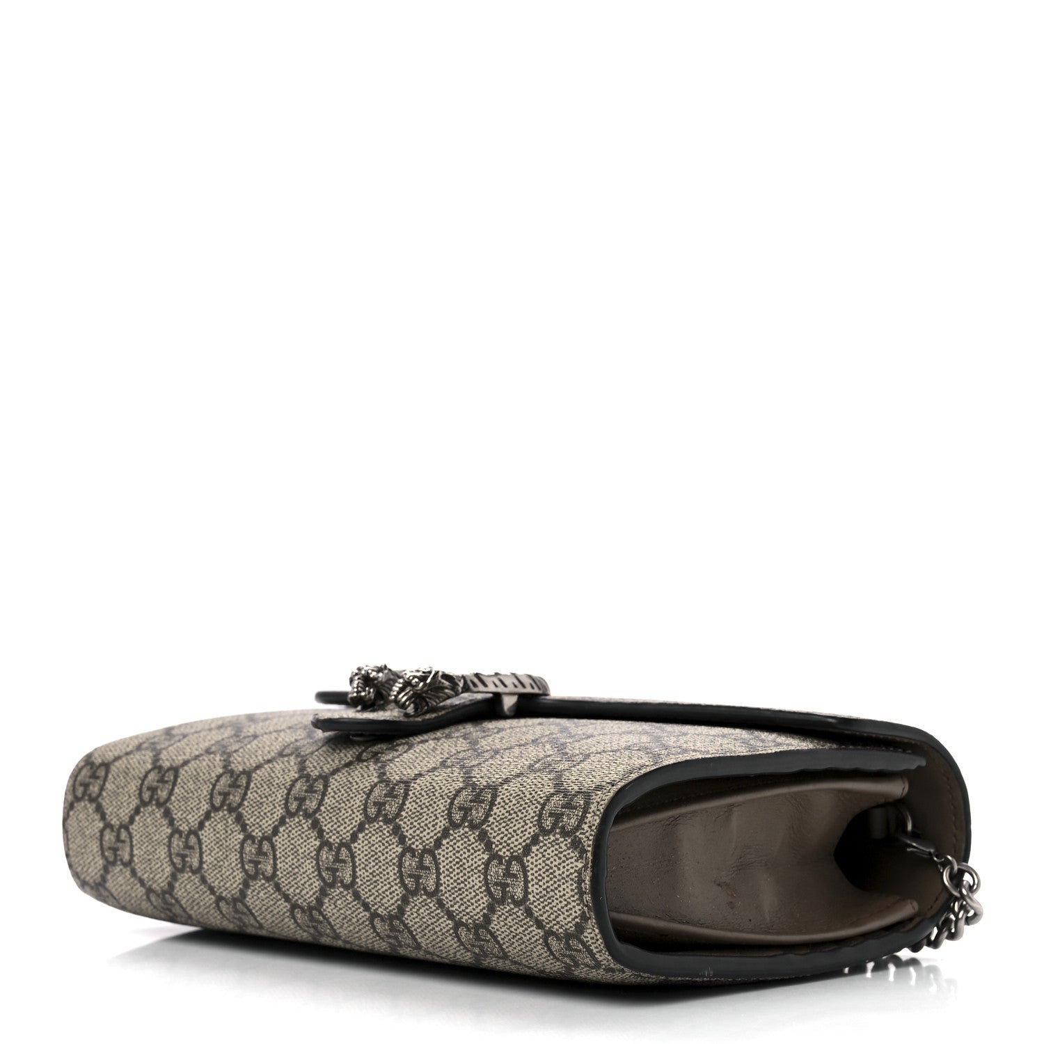 Gucci GG Supreme Monogram Mini Dionysus Chain Wallet Beige Taupe 8 of 14