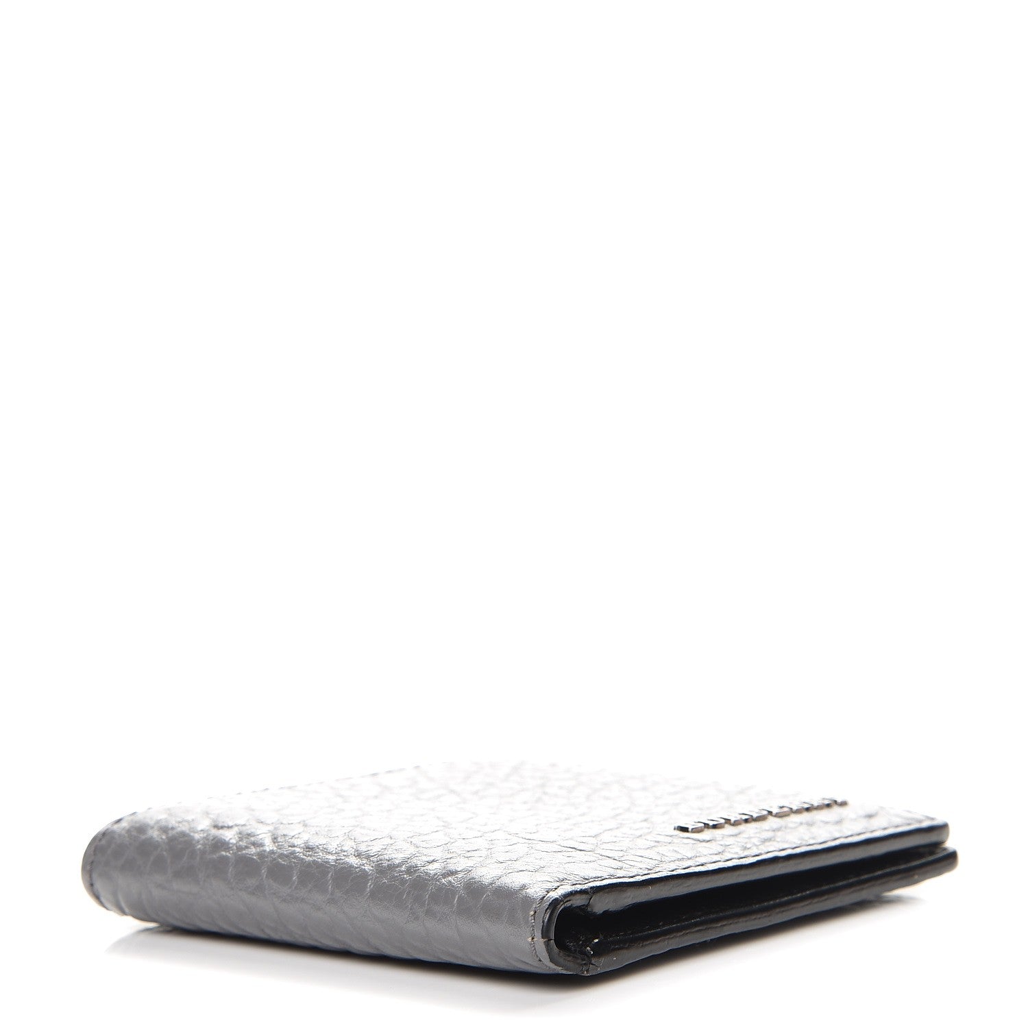Burberry Signature Grain Calfskin Folding Wallet Stone Grey 4 of 6