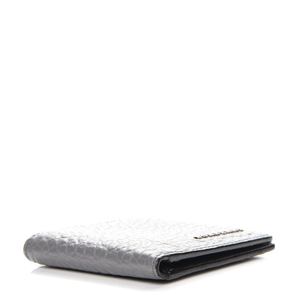 Burberry Signature Grain Calfskin Folding Wallet Stone Grey 4 of 6