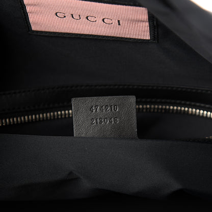 Gucci Calfskin Small GucciGhost Drawstring Backpack Black 6 of 9