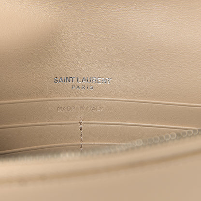 Saint Laurent Smooth Calfskin Classic Monogram Kate Tassel Chain Wallet Light Natural 5 of 10