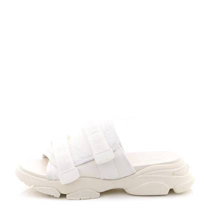 Christian Dior Technical Fabric D-Wander Slide Sandals 39 White 1 of 9
