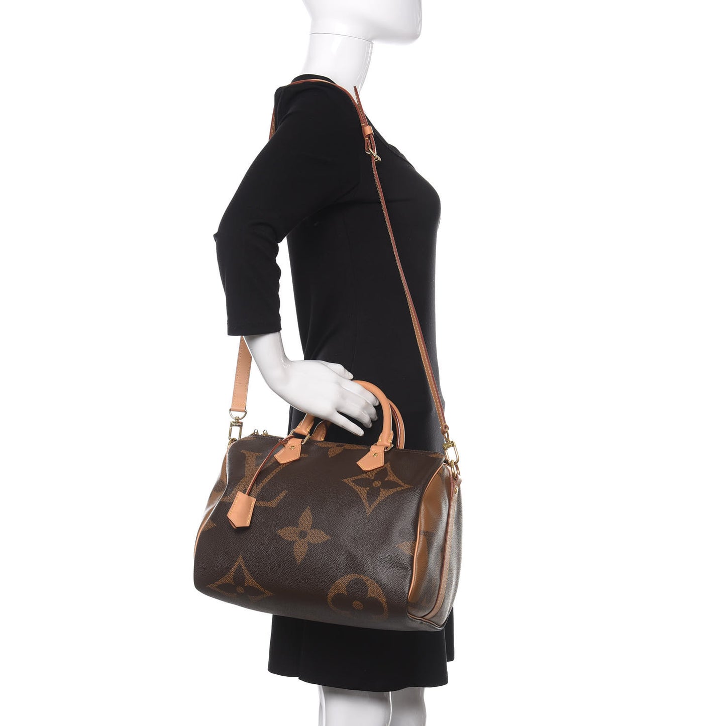 Reverse Monogram Giant Speedy Bandouliere 30