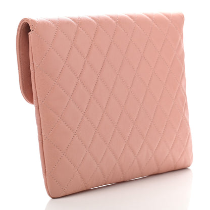 Chanel Caviar Quilted Medium Golden Class Pouch Light Pink 2 of 12