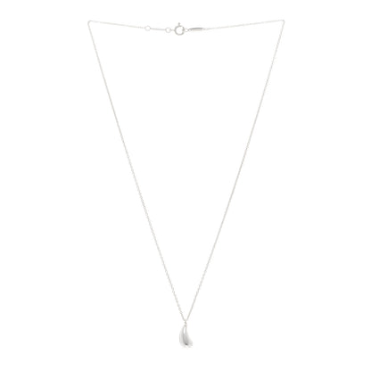 Tiffany Sterling Silver 12mm Elsa Peretti Teardrop Pendant Necklace 3 of 4