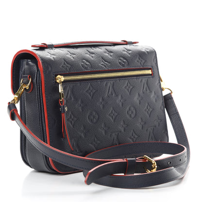 Louis Vuitton Empreinte Pochette Metis Marine Rouge 3 of 13