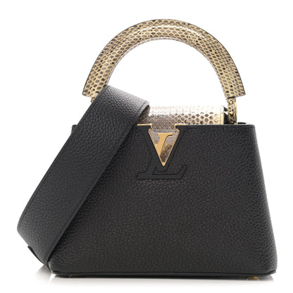 Louis Vuitton Taurillon Ayers Mini Capucines Black 1 of 9