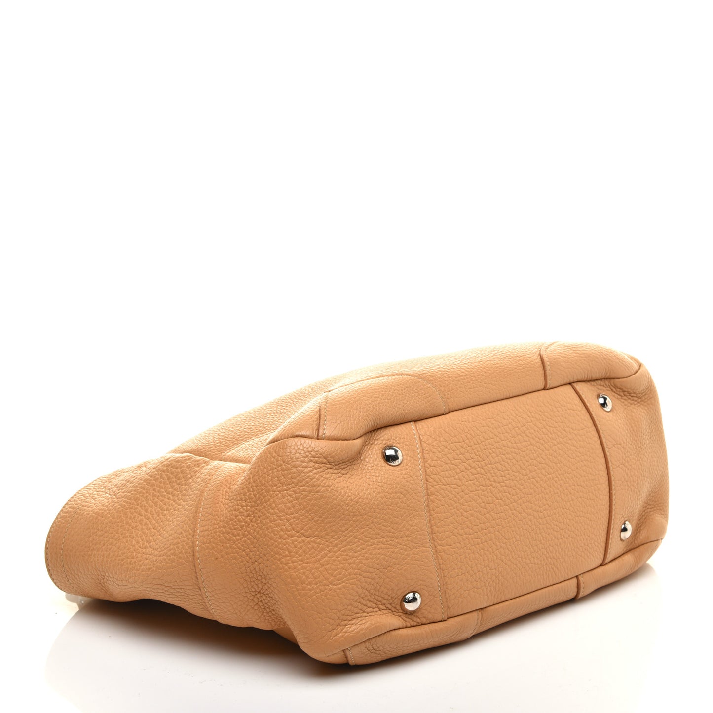 Vitello Daino Side Pocket Hobo Sabbia