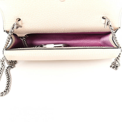 Gucci Dollar Calfskin Crystal Super Mini Dionysus Shoulder Bag Mystic White Black Diamond 5 of 9