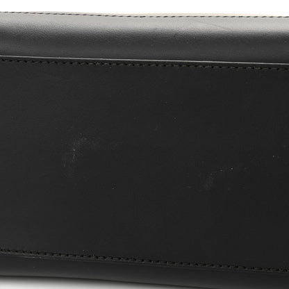 Fendi Vitello Baltico Dolce DotCom Satchel Black Blue Royal 14 of 20