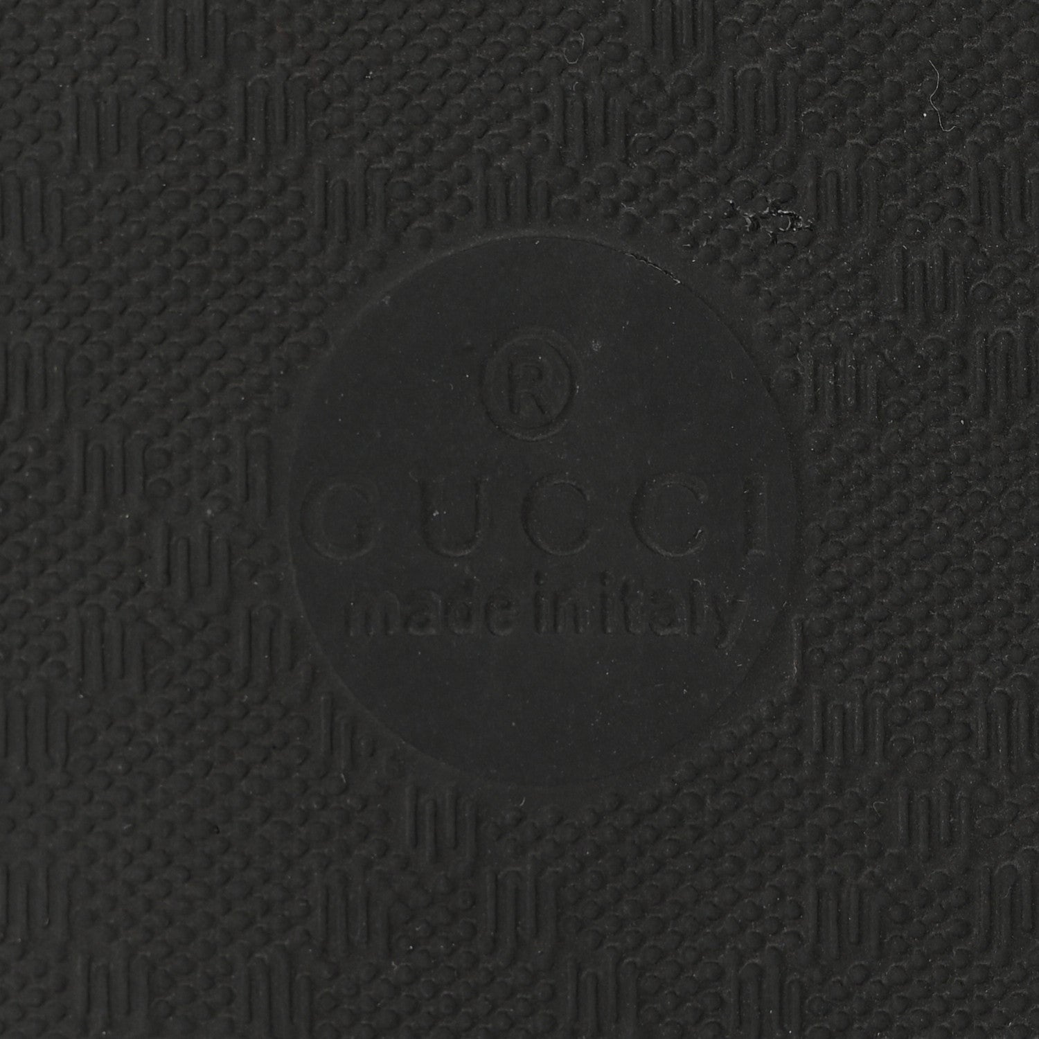 Gucci Rubber Chevron Womens GG Thong Sandals 39 Black 6 of 11