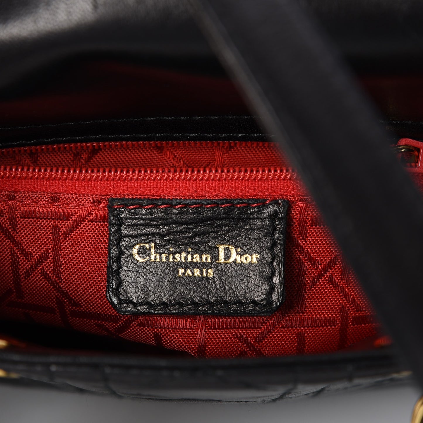 Lambskin Cannage Mini Lady Dior Black