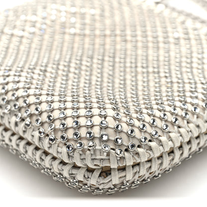 Stella McCartney Crystal Mesh Tiny Falabella Crossbody Bag Oyster 8 of 9