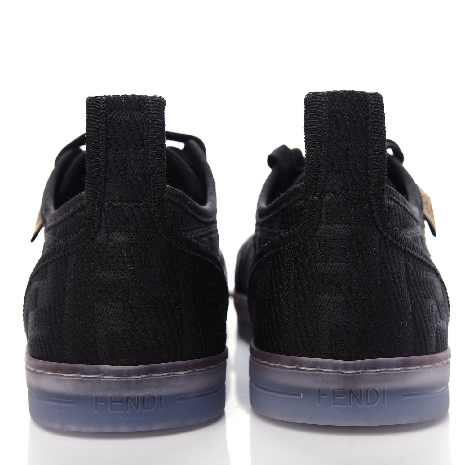 Fendi Corda FF Promenade Low Top Sneakers 37.5 Black 7 of 11