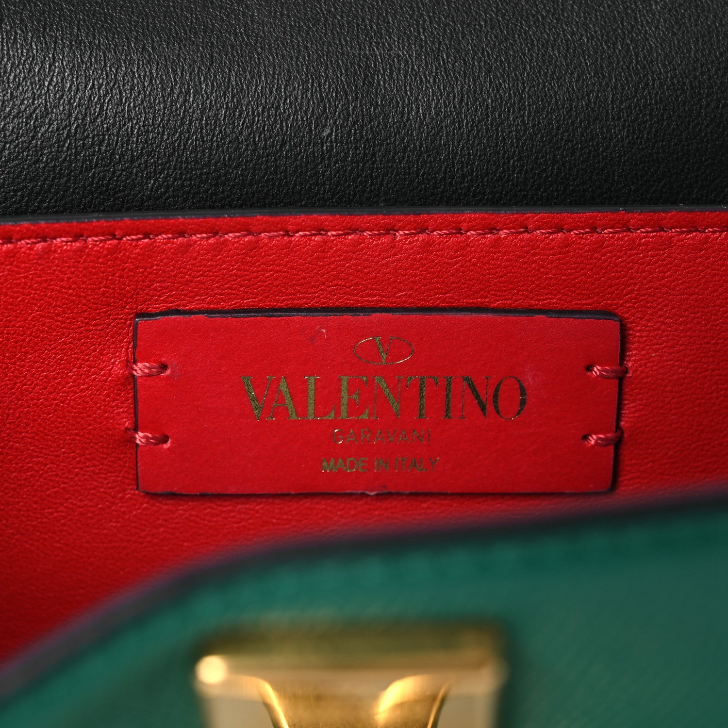 Valentino Garavani Grainy Calfskin VSling Belt Bag English Green 6 of 15