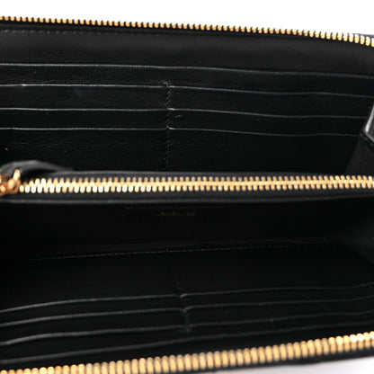 Versace Nappa Quilted Medusa Zip Around Wallet Black 5 of 7
