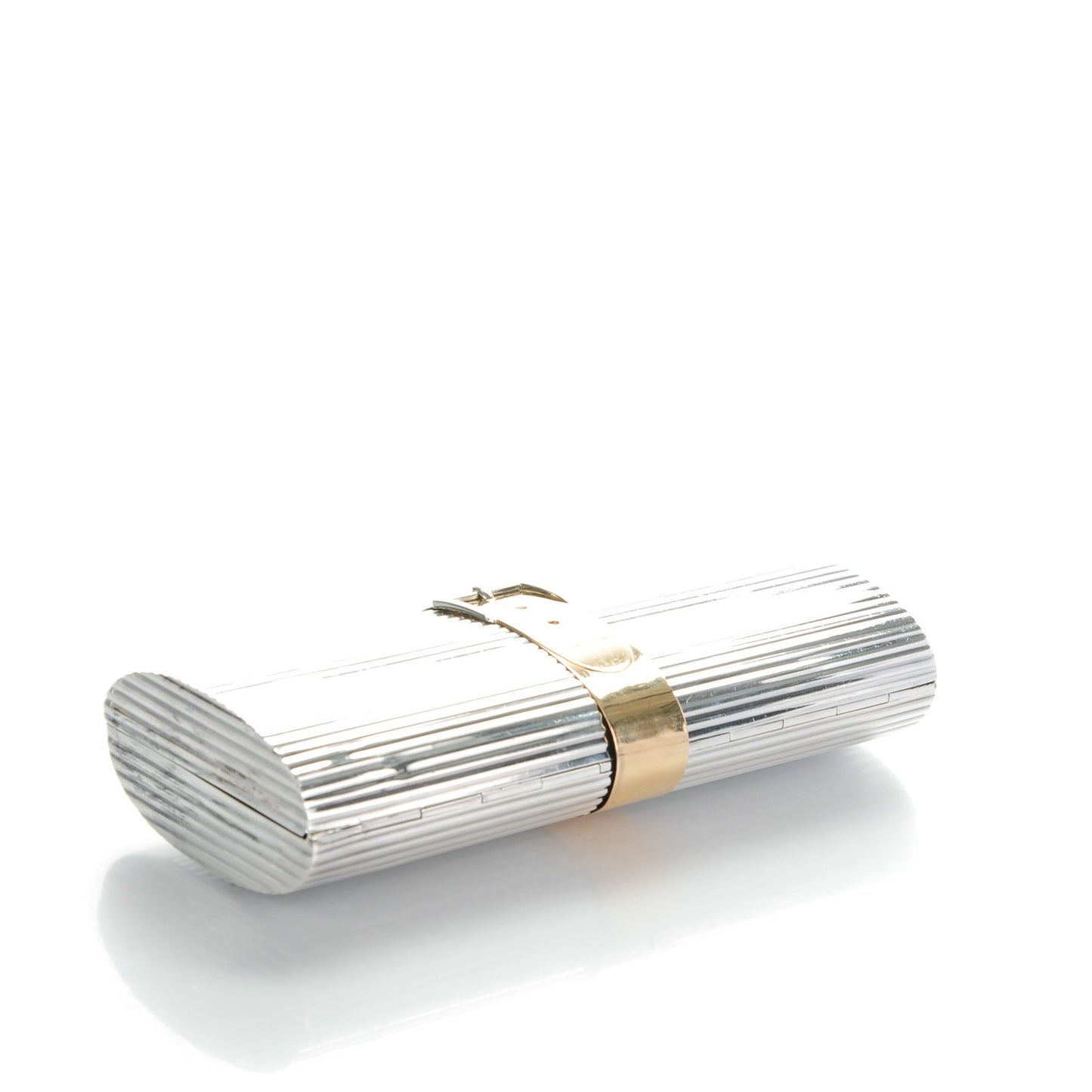 Sterling Silver 18K Rose Gold Plated Minaudière Clutch