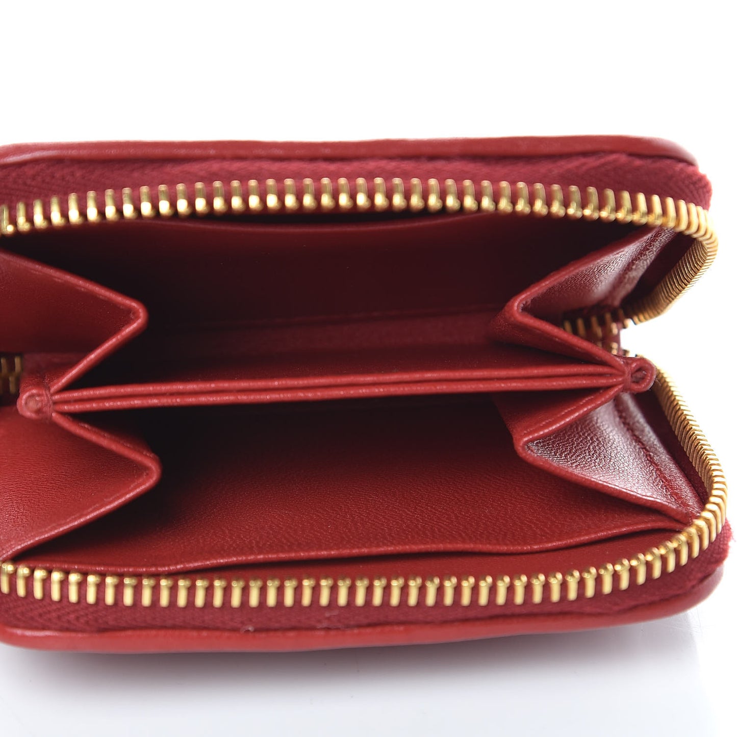 Nappa Matelasse Lux Coin Purse Fuoco