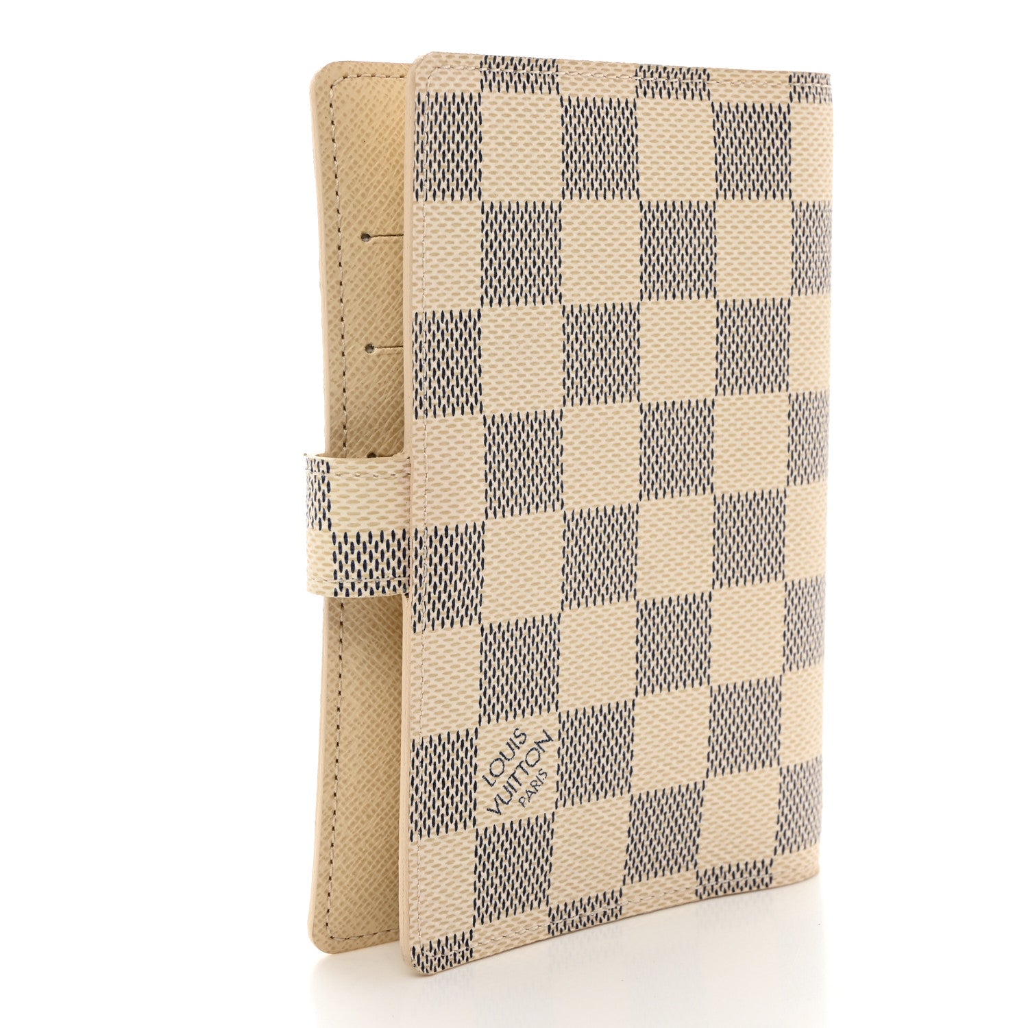 Louis Vuitton LOUIS VUITTON Damier Azur Small Ring Agenda Cover 3 of 8