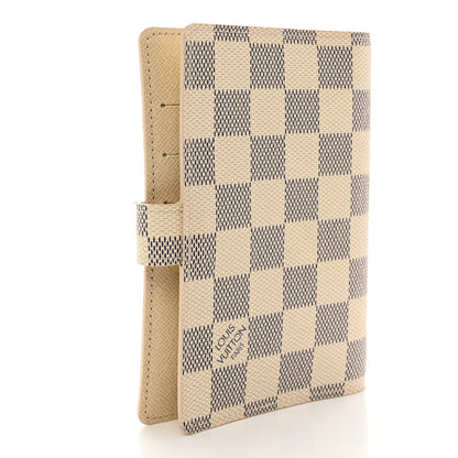 Louis Vuitton LOUIS VUITTON Damier Azur Small Ring Agenda Cover 3 of 8