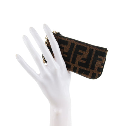 Fendi Zucca Coin Pouch Key Case Tobacco 2 of 6