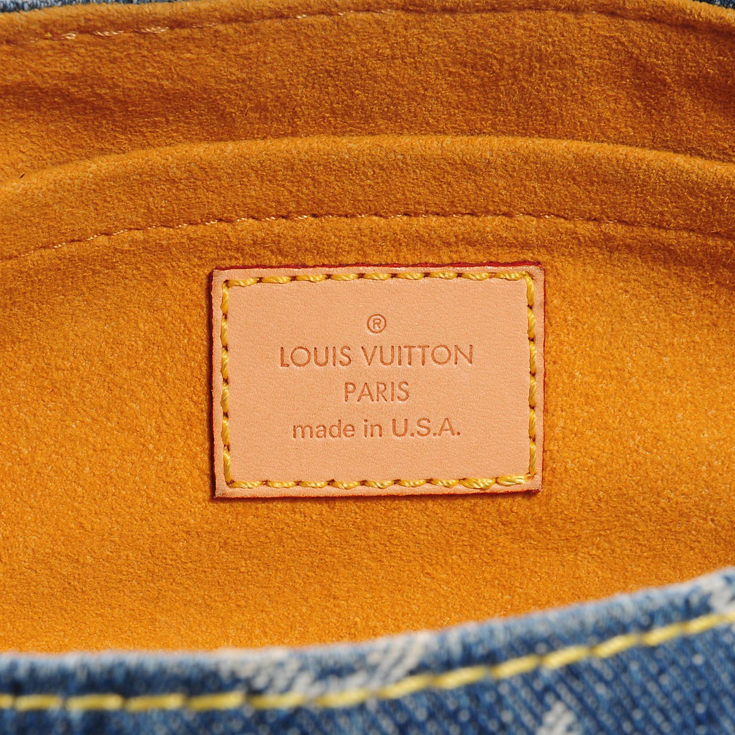 Louis Vuitton Monogram Denim Mini Pleaty Blue 6 of 7