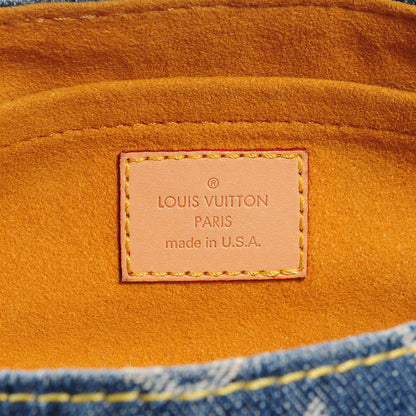 Louis Vuitton Monogram Denim Mini Pleaty Blue 6 of 7