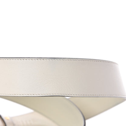 Gucci Calfskin Double G 40mm Belt 80 32 Mystic White 7 of 8