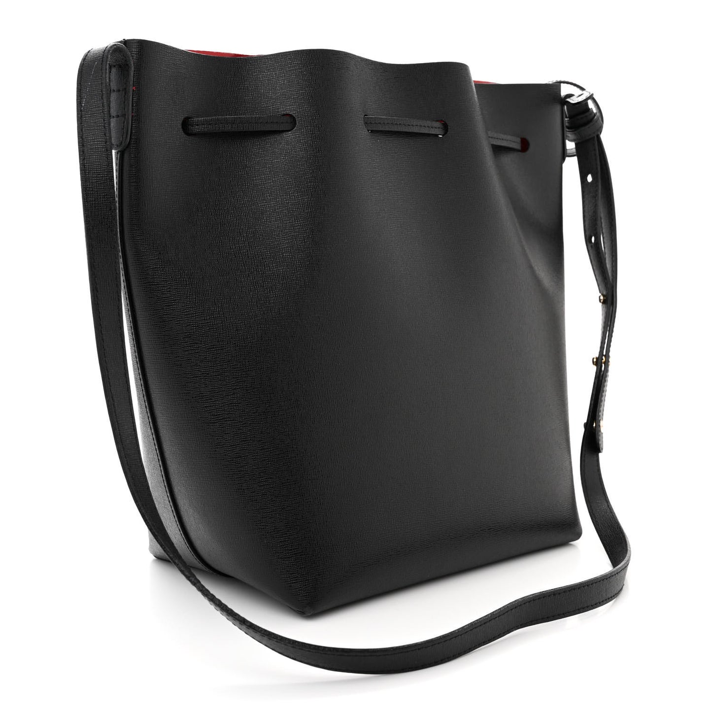 MANSUR GAVRIEL Saffiano Bucket Bag Black Flamma