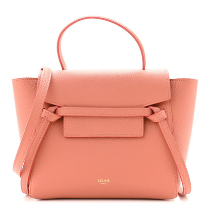 Celine Grained Calfskin Nano Belt Bag Lychee 1 of 10