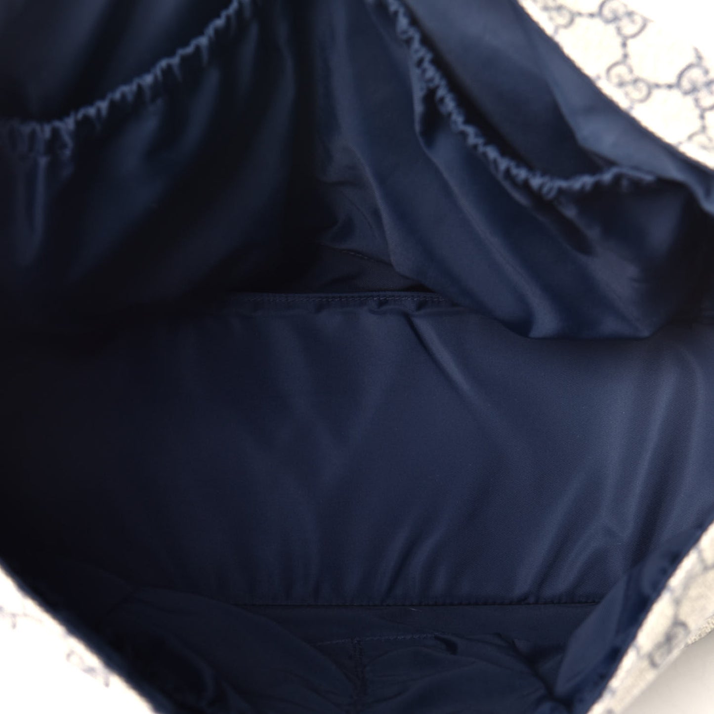 GG Plus Monogram Messenger Diaper Bag Navy