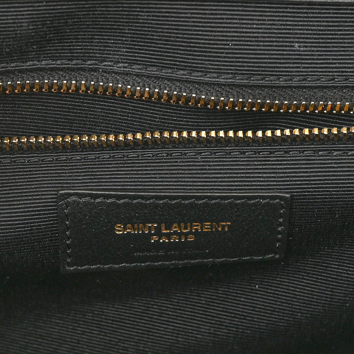 Saint Laurent Grain De Poudre Textured Mixed Matelasse Large Triquilt Monogram Satchel Storm 6 of 10