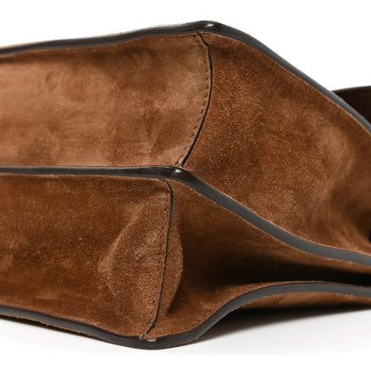 Prada Camoscio Medium Soft Sound Shoulder Bag Cacao 9 of 9