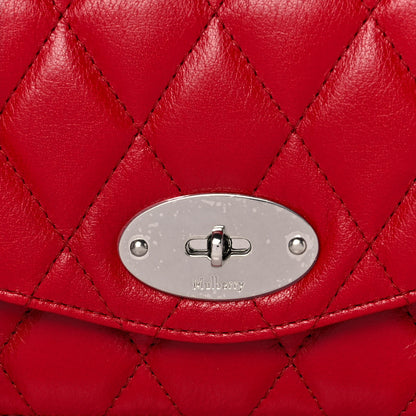 Mulberry Shiny Buffalo Quilted Mini Darley Shoulder Bag Red 7 of 14