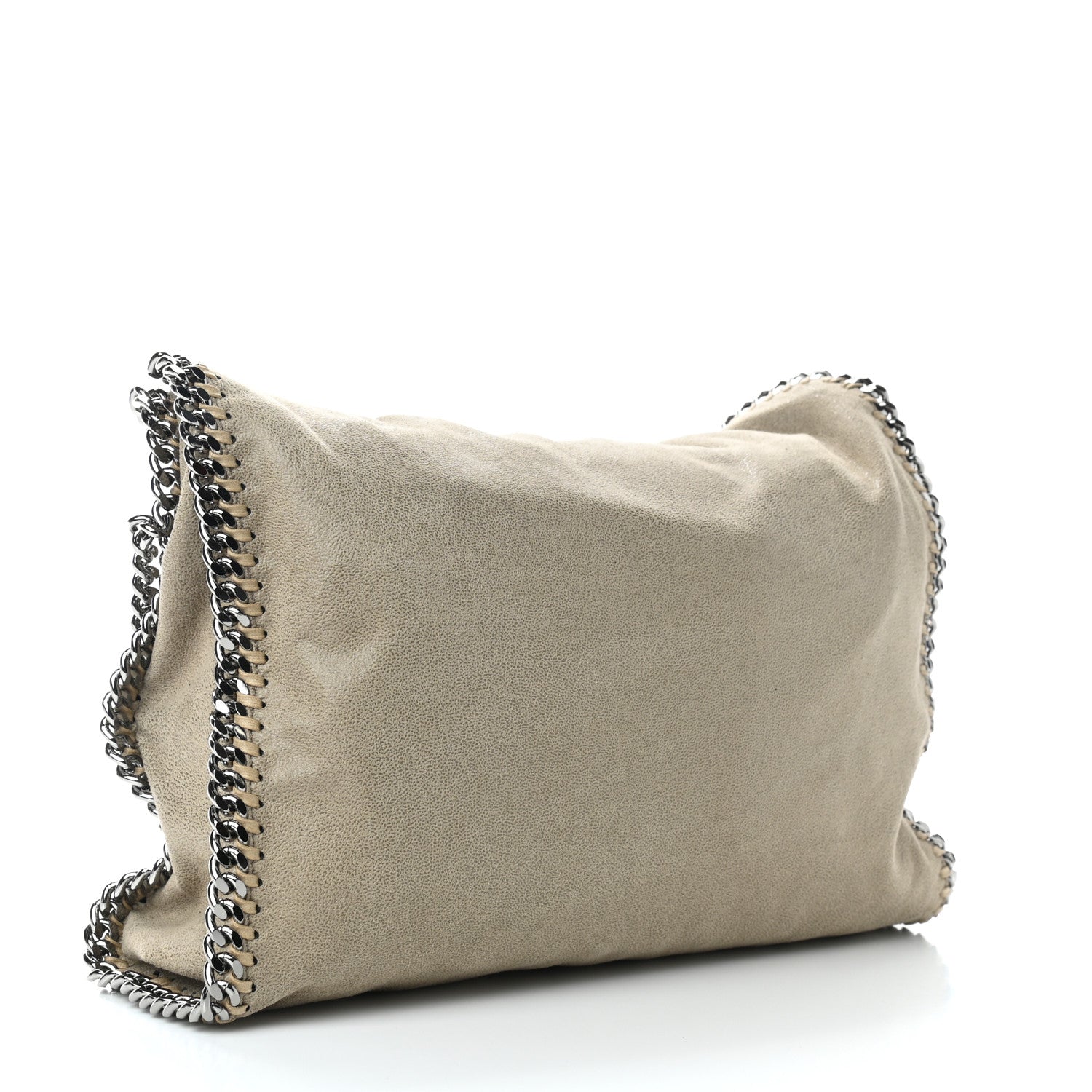 Stella McCartney Shaggy Deer Falabella Fold Over Tote Taupe 3 of 9