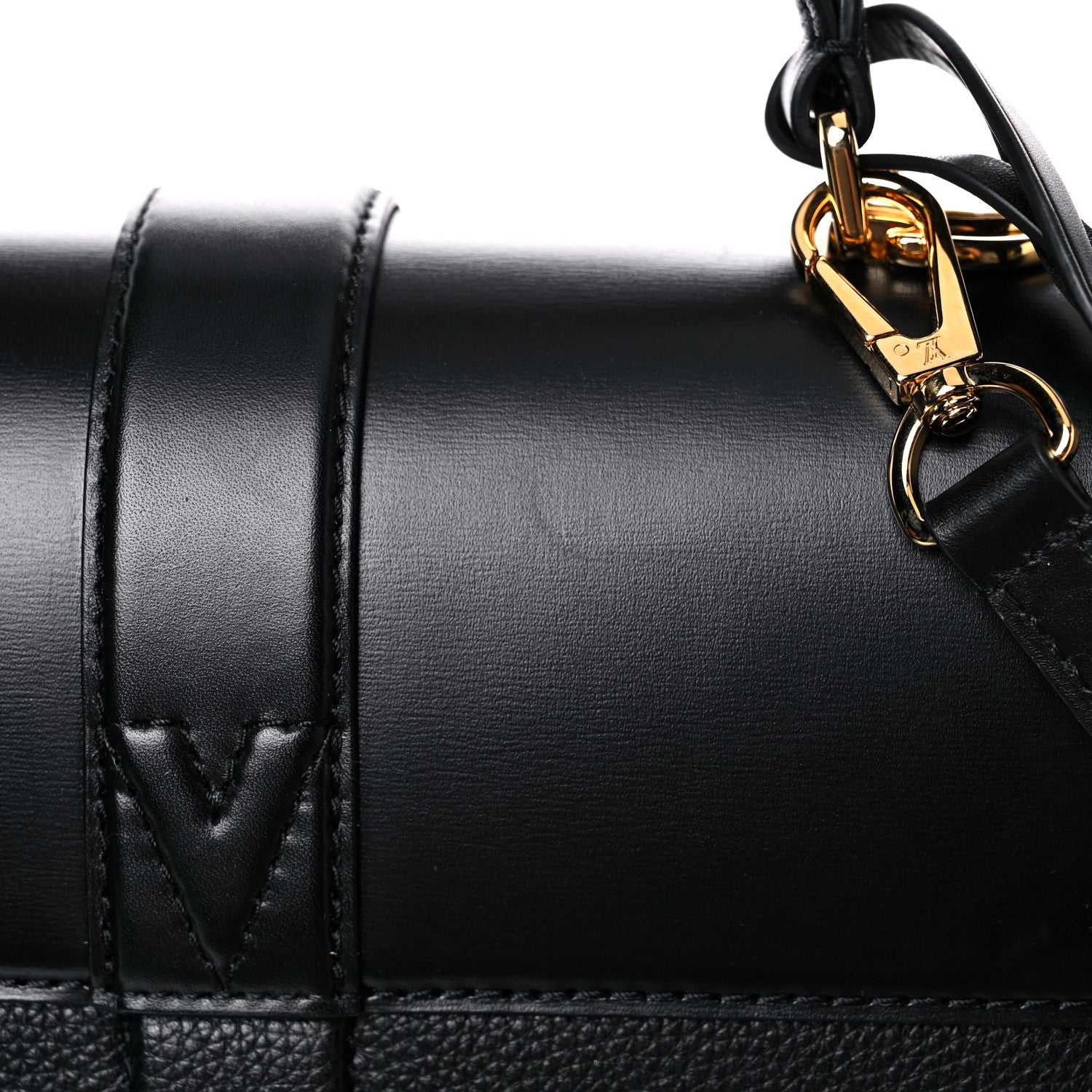 Louis Vuitton Grained Smooth Calfskin Rose Des Vents MM Black 11 of 12