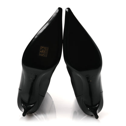 Saint Laurent Vitello Marilyn Hacker 70mm Luz Boots 39.5 Black 7 of 11