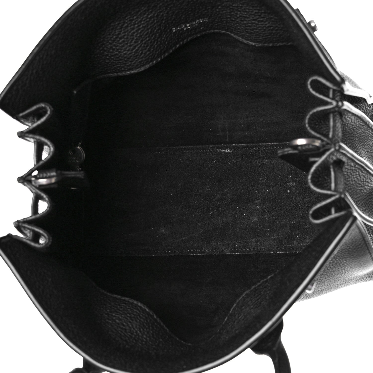 Saint Laurent Grained Calfskin Baby Sac De Jour Souple Black 6 of 10