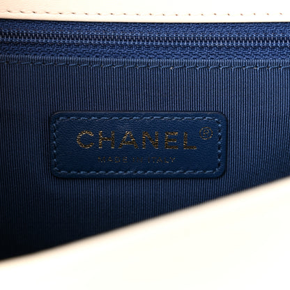 Chanel Sequin Canvas New Medium Cuba Boy Flap White Blue Red 6 of 10