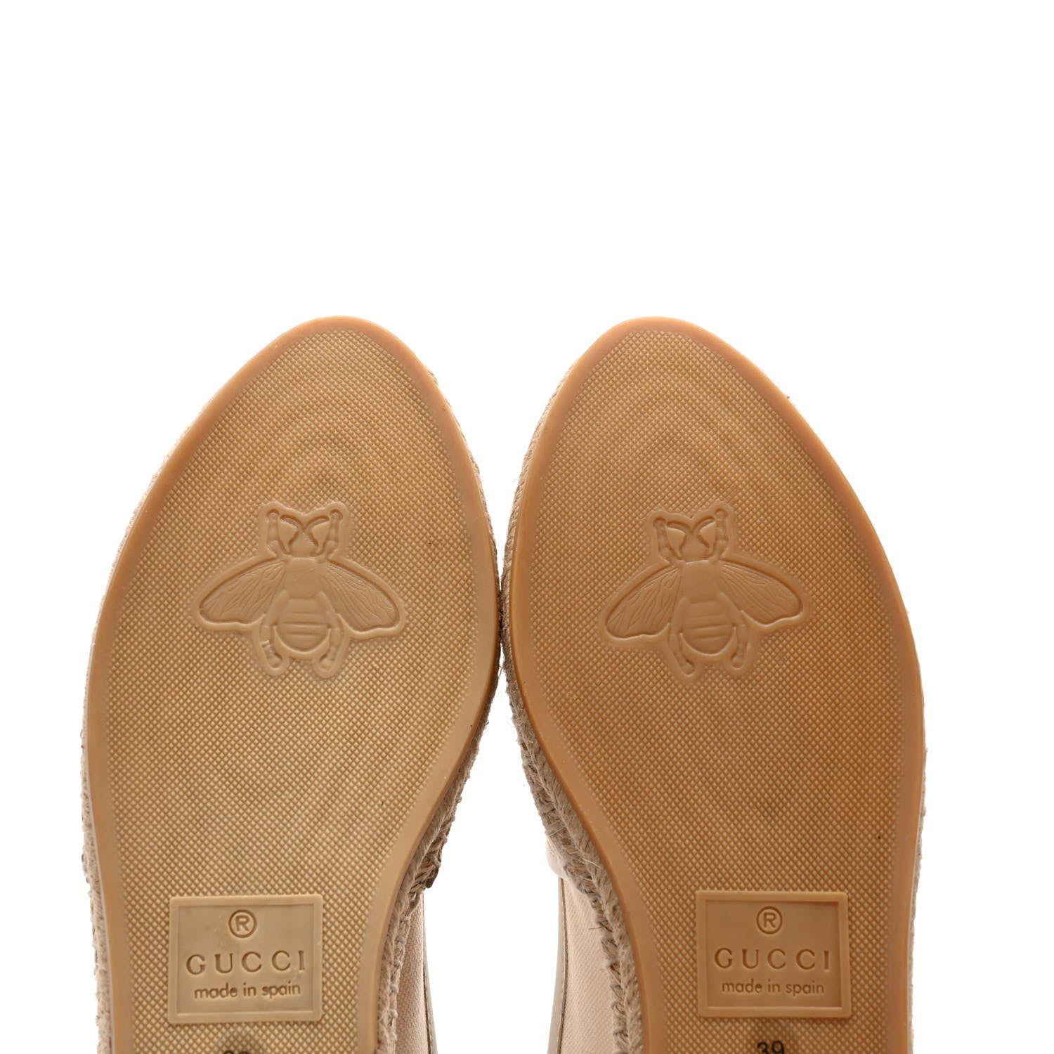 Gucci Canvas Logo Espadrilles 39 Greggio White 8 of 8