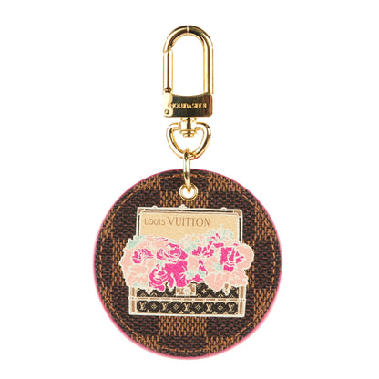 Louis Vuitton Damier Ebene Illustre Posies Bag Charm 1 of 5