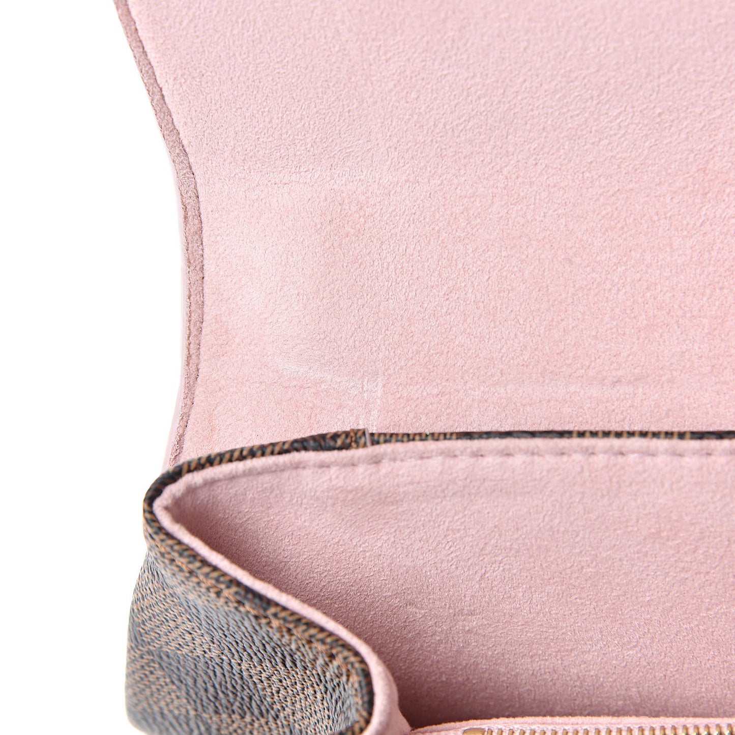 Damier Ebene Caissa Clutch Rose Ballerine